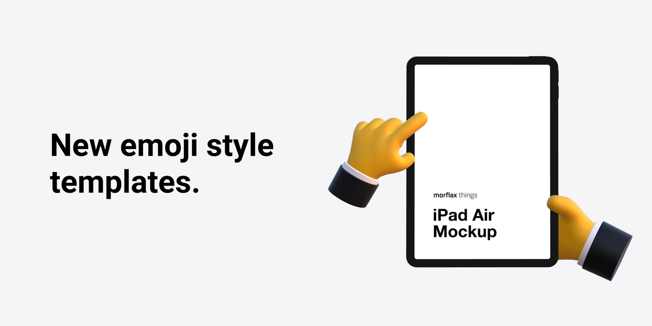 3D device mockup & templates