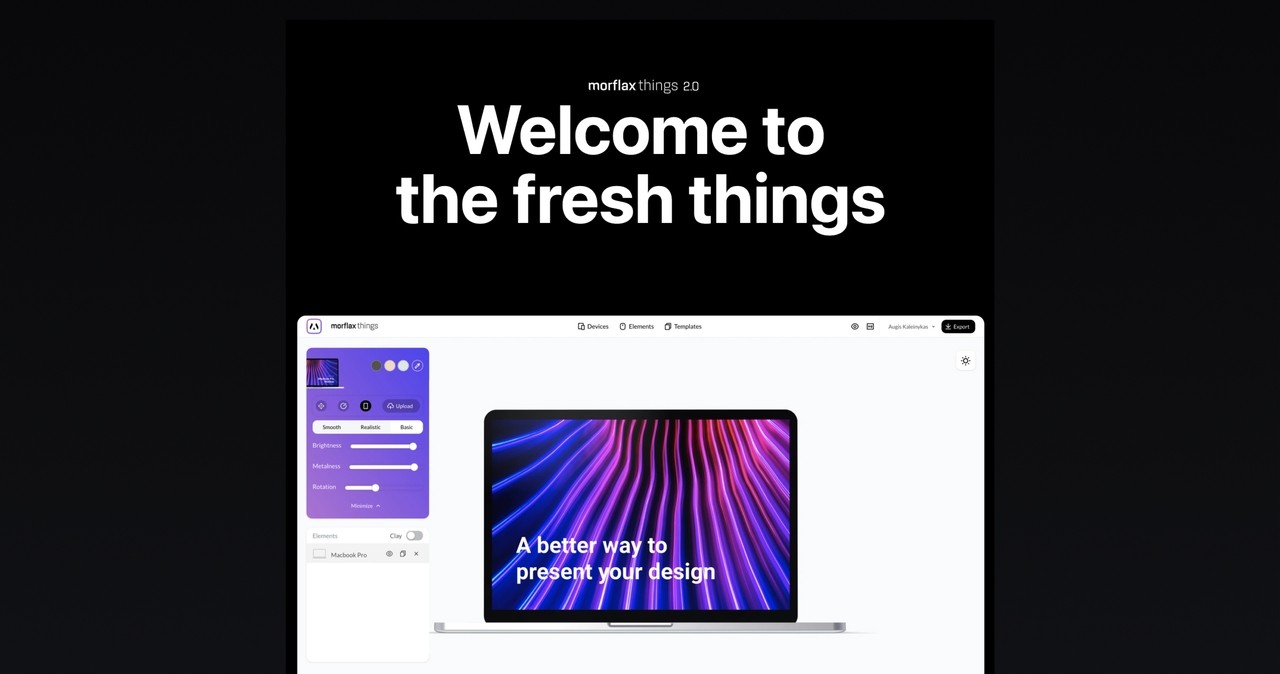 Fresh new device mockup builder