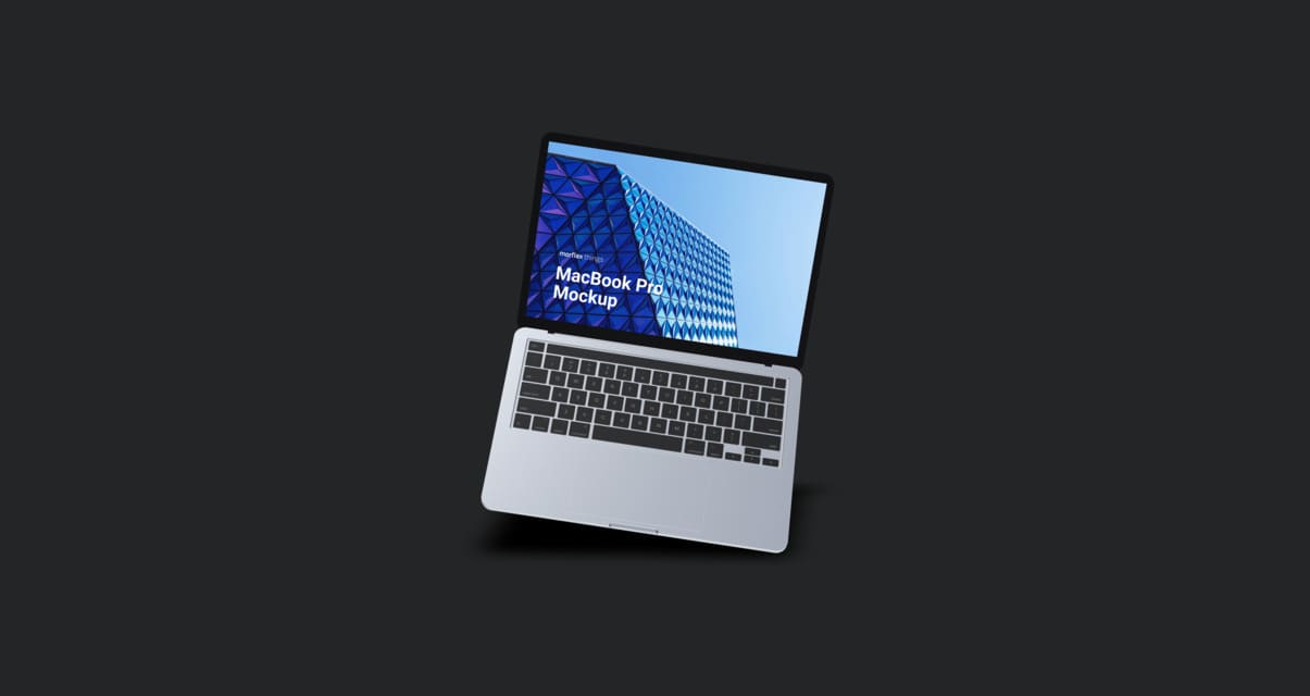 3D device mockups - notebook in basic style