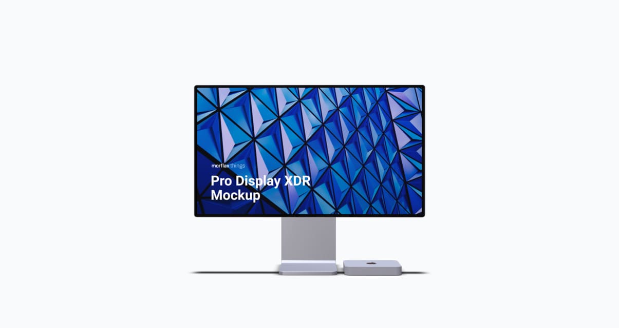 3D device mockups - desktop in basic style