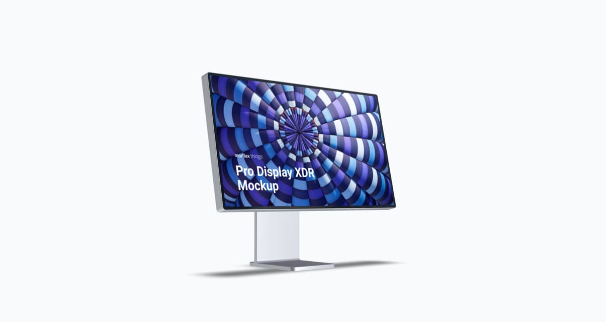 3D device mockups - desktop in basic style