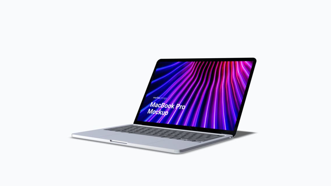 3D device mockups - notebook in basic style