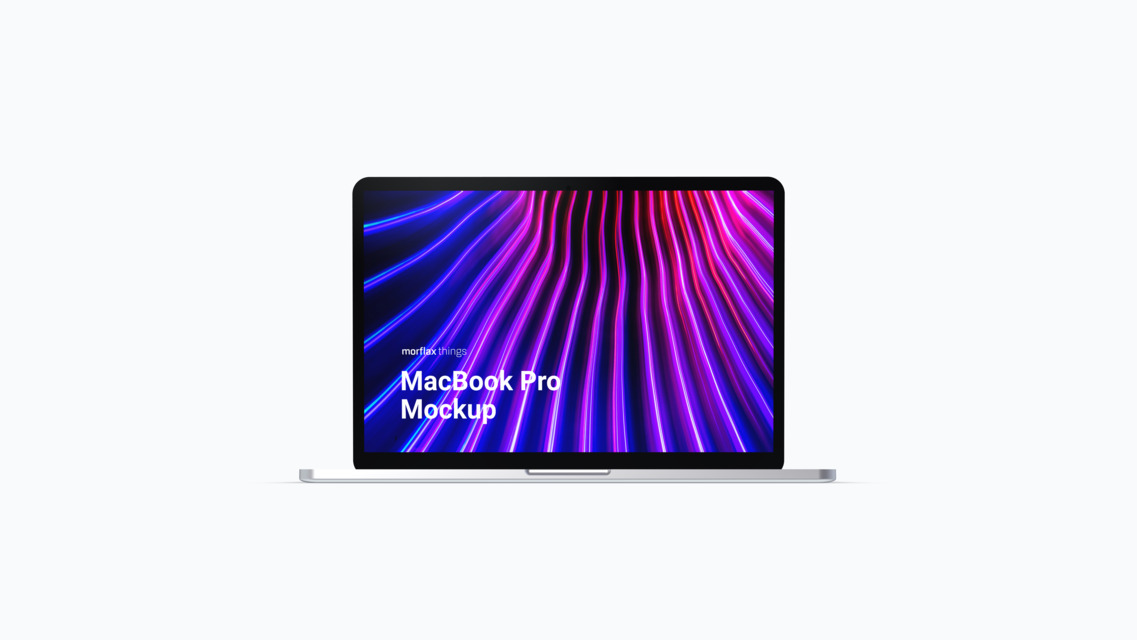 3D device mockups - notebook in basic style