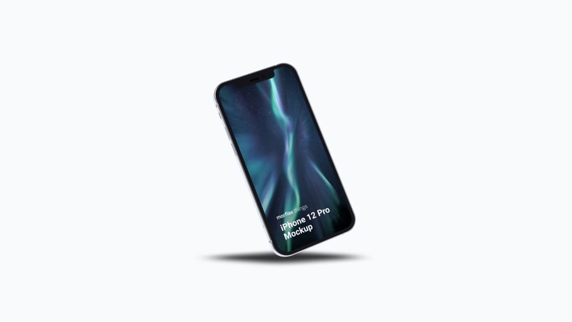 3D device mockups - phone in basic style