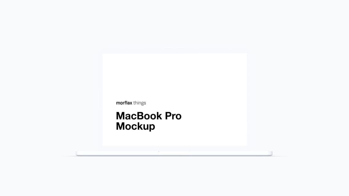 3D device mockups - notebook in clay style