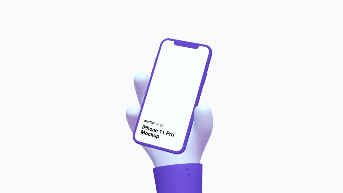 3D device mockups - phone in emoji style