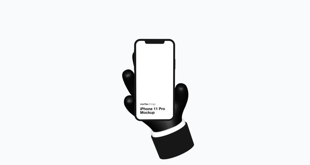 3D device mockups - phone in emoji style