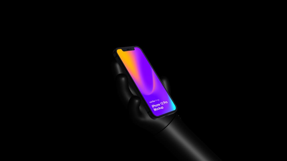 3D device mockups - phone in emoji style