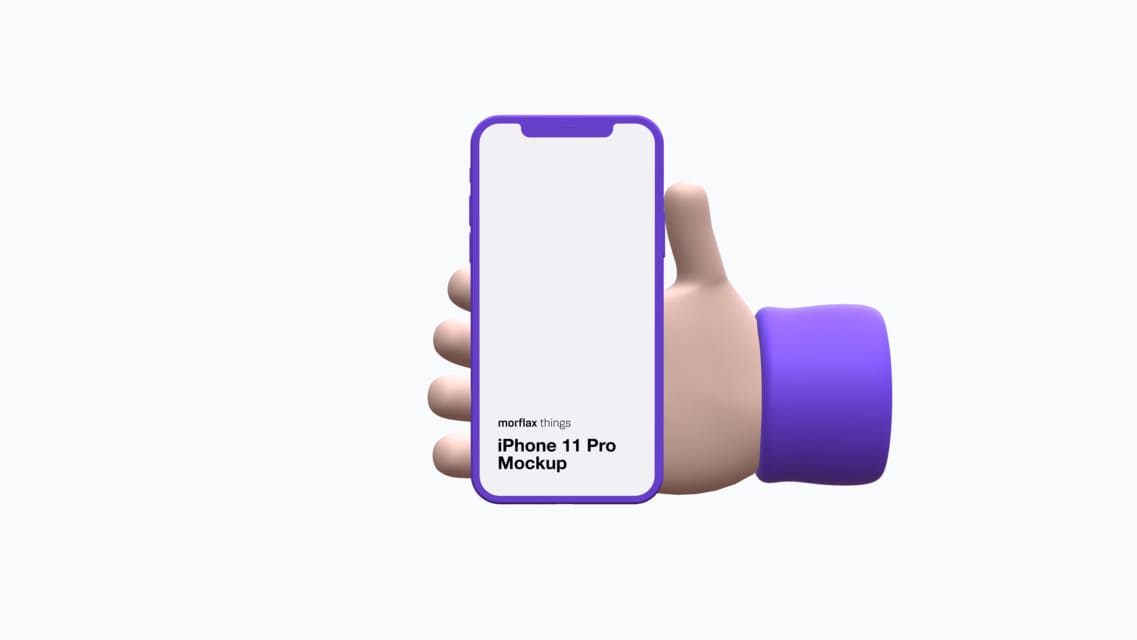 3D device mockups - phone in emoji style