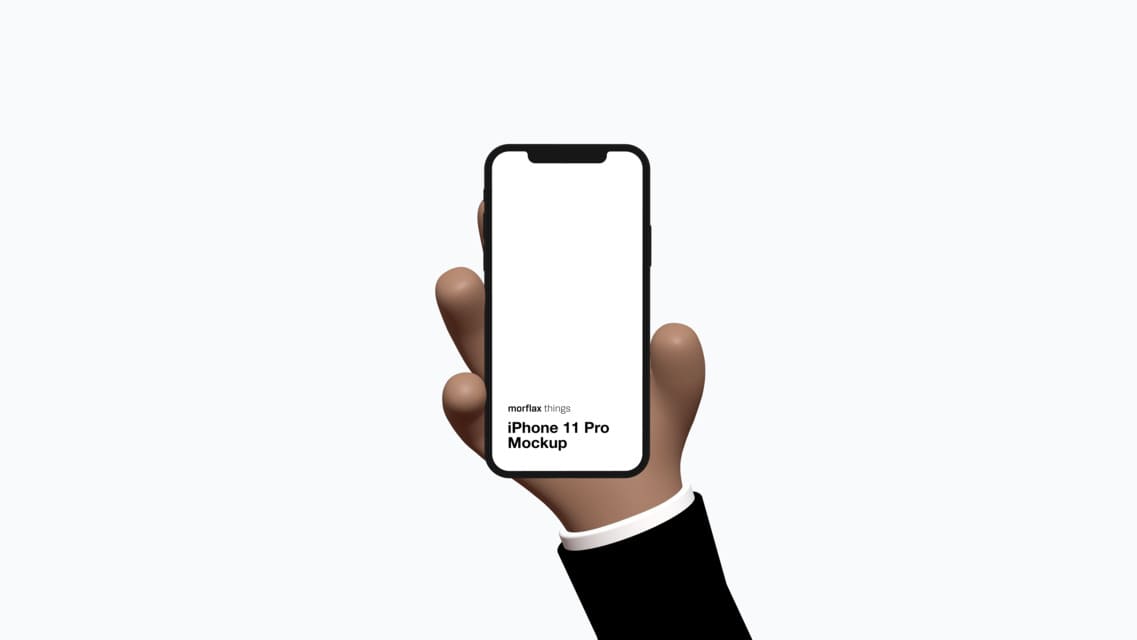 3D device mockups - phone in emoji style