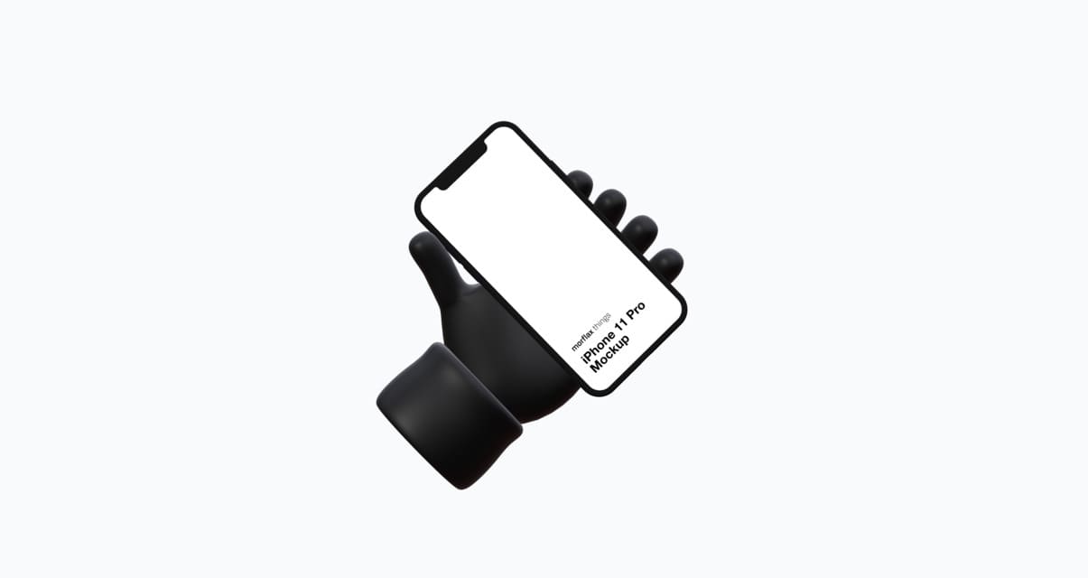 3D device mockups - phone in emoji style