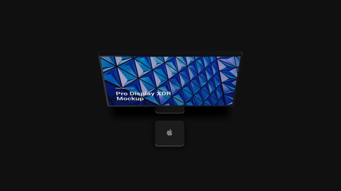 3D device mockups - desktop in modern_black style