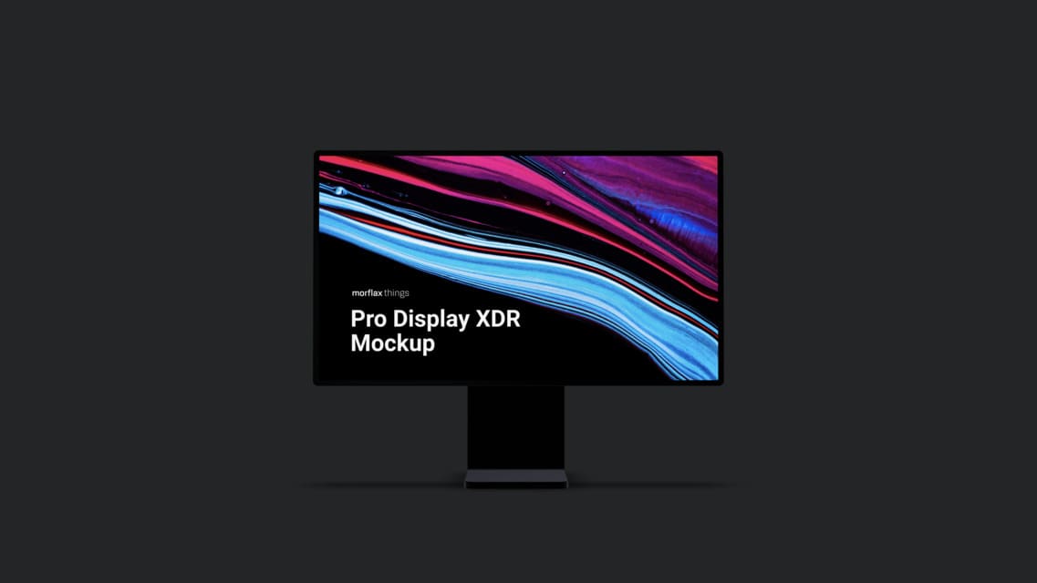 3D device mockups - desktop in modern_black style