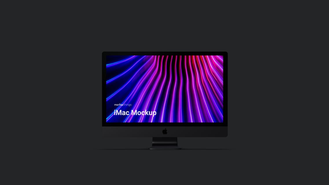 3D device mockups - desktop in modern_black style
