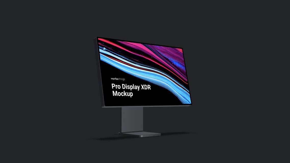 3D device mockups - desktop in modern_black style