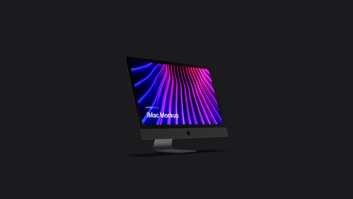 3D device mockups - desktop in modern_black style