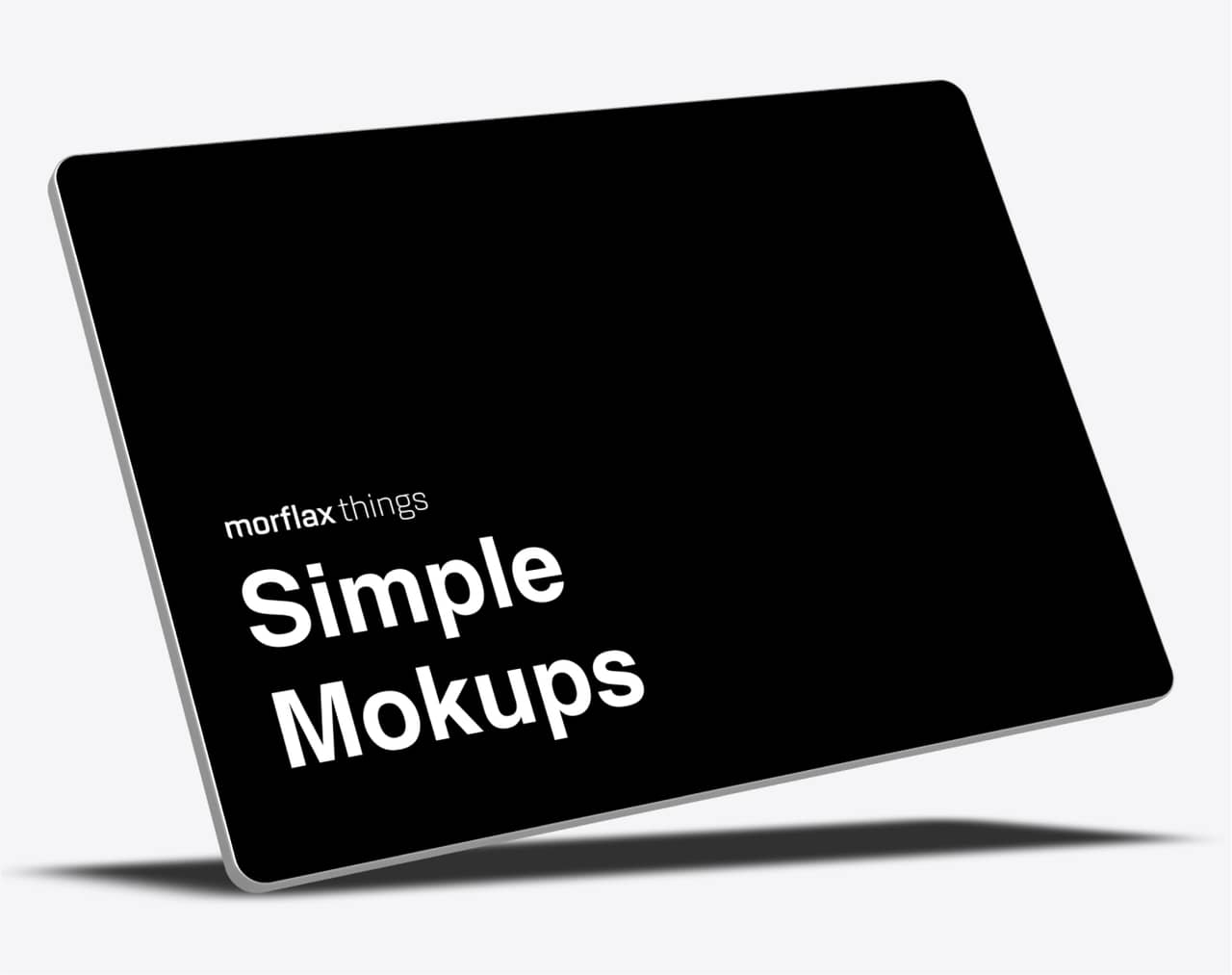 Simple generic tablet 3D mockup