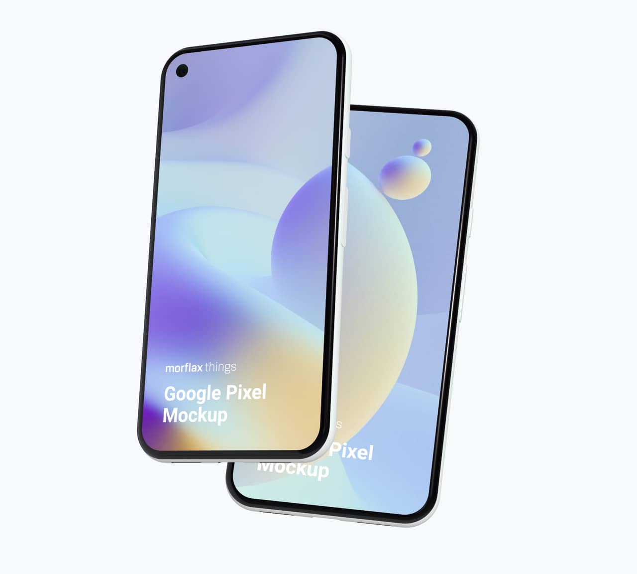 Google pixel 5 mockup