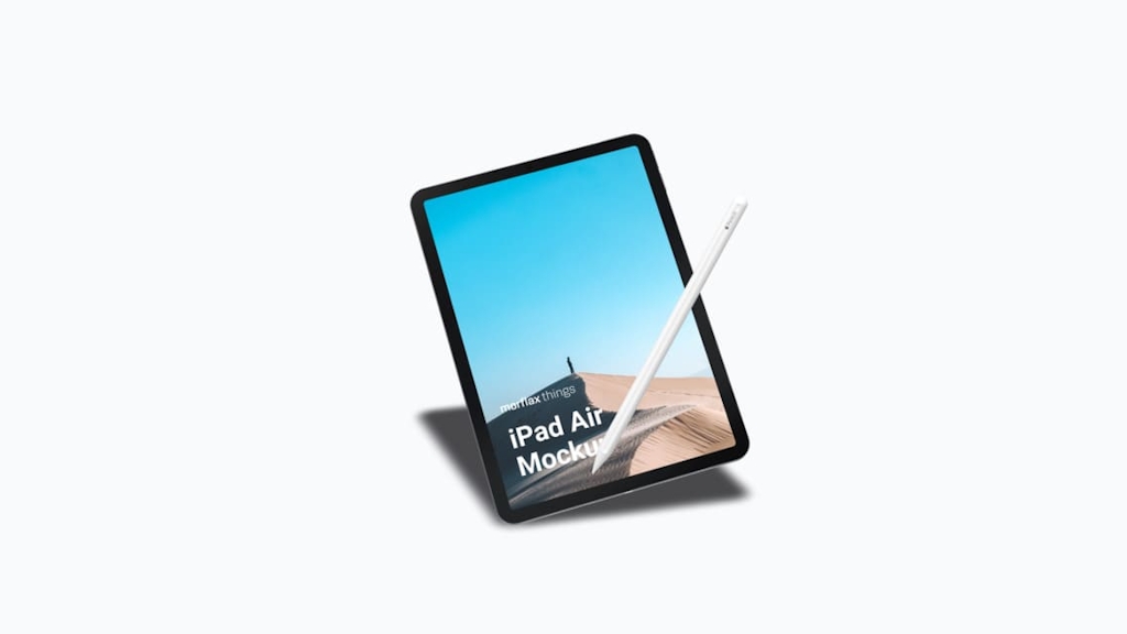 3D device mockups - tablet in basic style