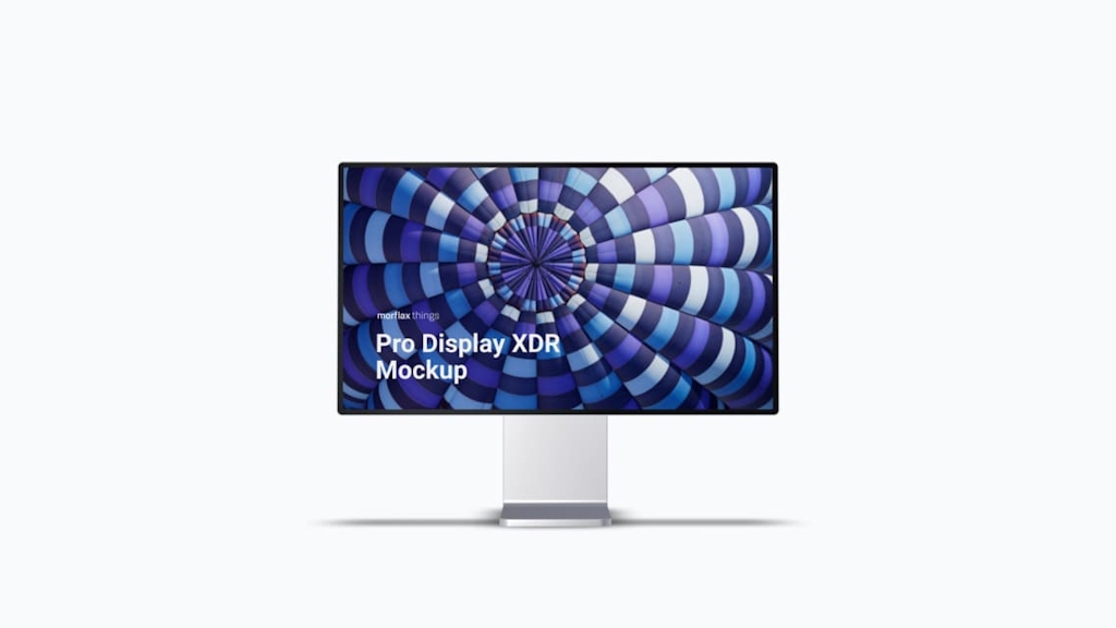 3D device mockups - desktop in basic style