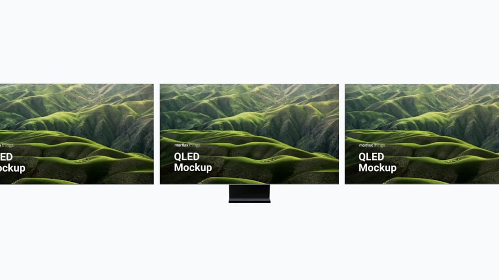 3D device mockups - tv in basic style